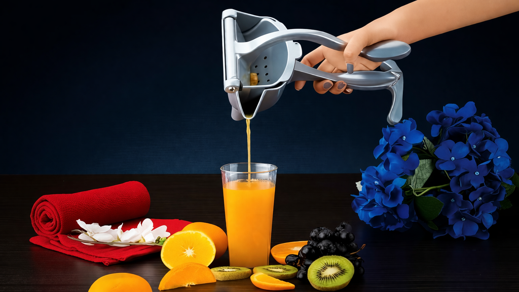 Manual Hand Juicer – Heavy Duty Fruit Squeezer | No Electricity Needed