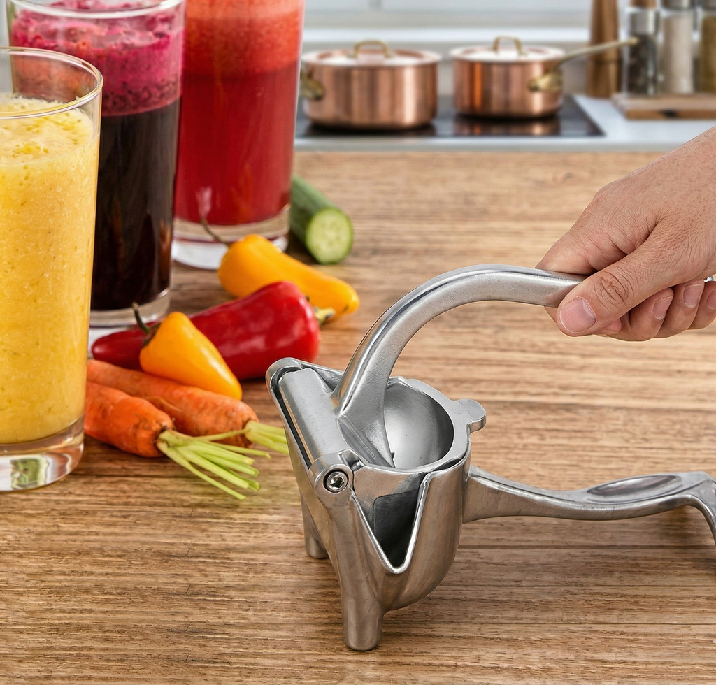 Manual Hand Juicer – Heavy Duty Fruit Squeezer | No Electricity Needed